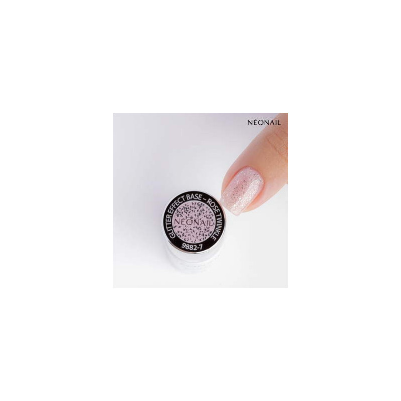 Gelová báze Glitter Effect Base Rose Twinkle 7,2 ml | NEONAIL Gelová báze Glitter Effect Base Rose Twinkle 7,2 ml | NEONAIL