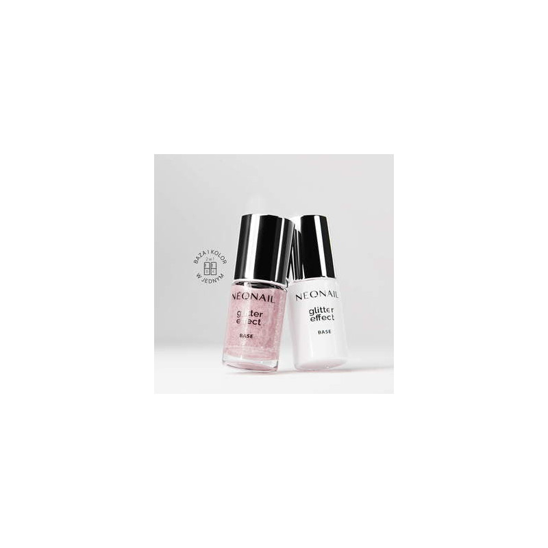 Gelová báze Glitter Effect Base Rose Twinkle 7,2 ml | NEONAIL Gelová báze Glitter Effect Base Rose Twinkle 7,2 ml | NEONAIL