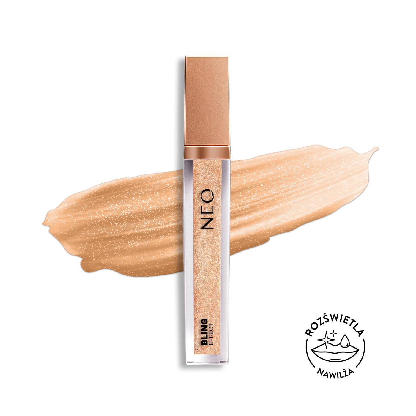 37 Lesk na rty Bling Effect Lipgloss Almond