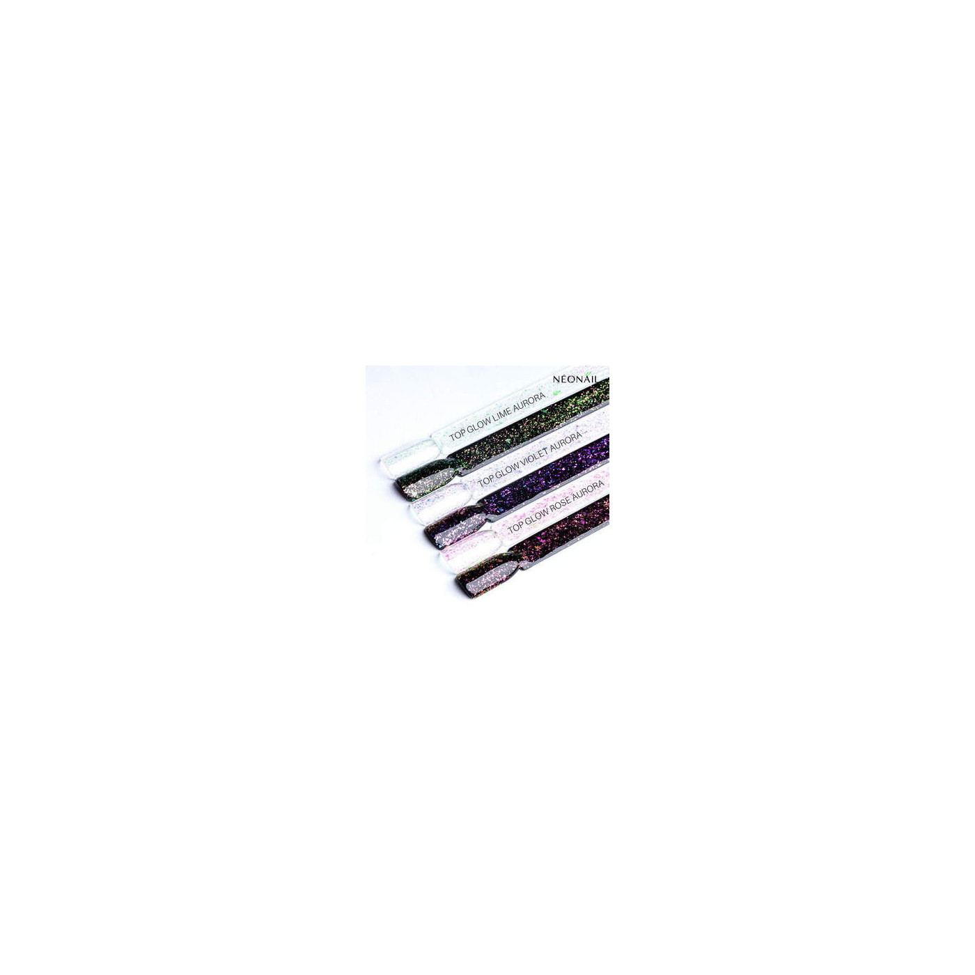 Gelov&yacute; top Top Glow Violet Aurora Flakes 7,2 ml | NEONAIL