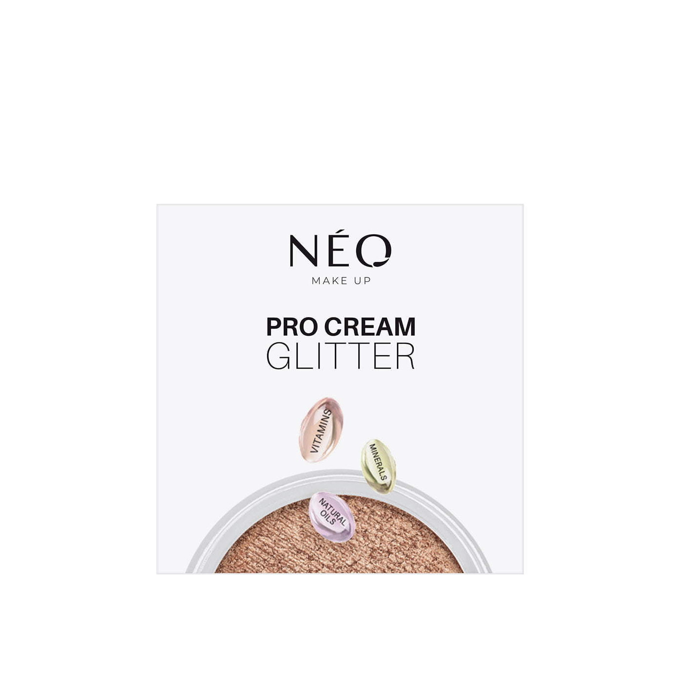 15 Kr&eacute;mov&eacute; st&iacute;ny Pro Cream Glitter Sparkly Gold