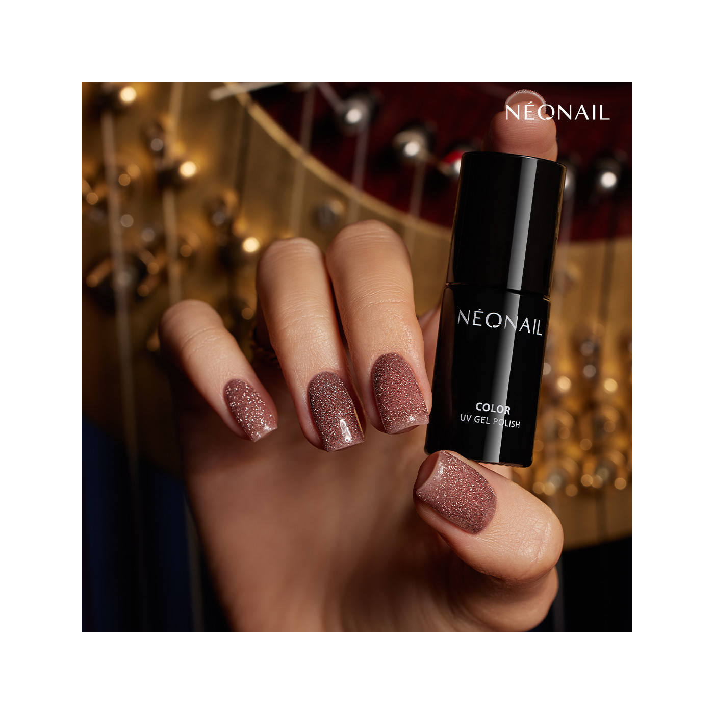 Gelov&yacute; lak Snowlit Gold 7,2 ml