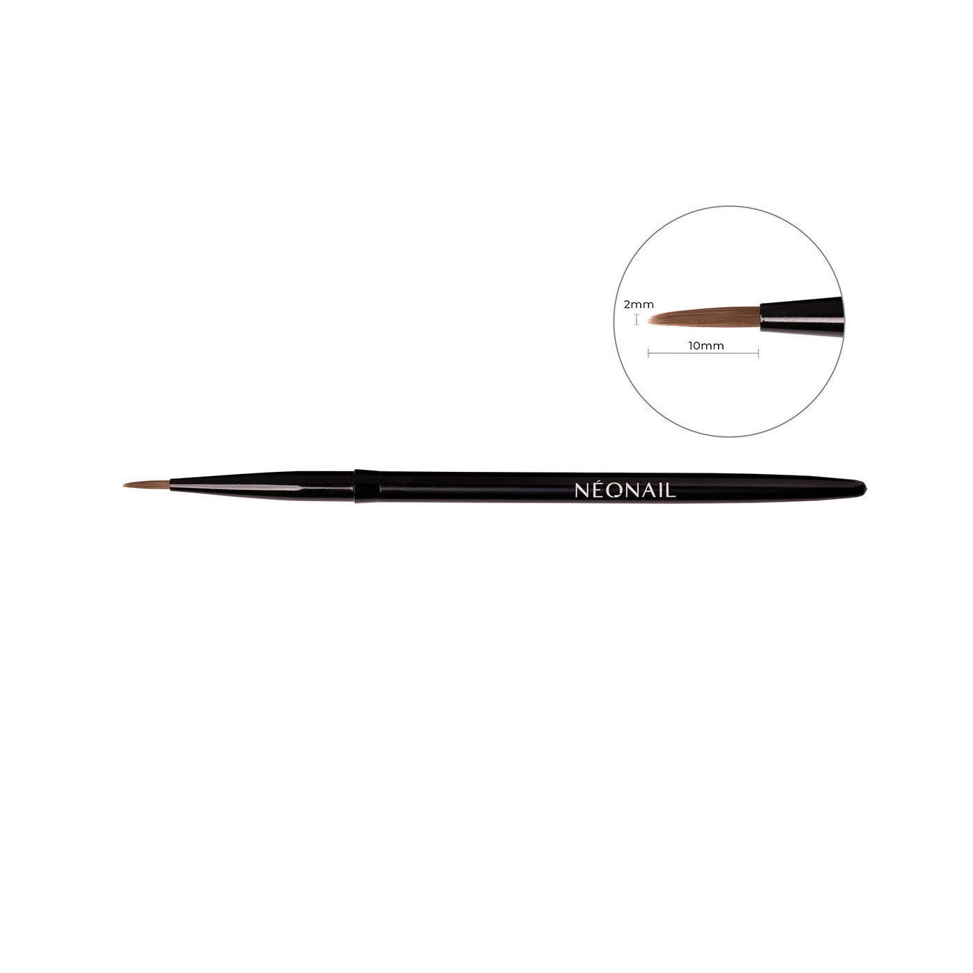 Nail art brush 02 Fine Line 2 mm &ndash; precizn&iacute; n&aacute;stroj pro tvorbu detailn&iacute;ch 3D designů