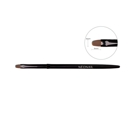 Nail art brush 03 – Oval 6 mm – precizní nástroj pro tvorbu detailních designů