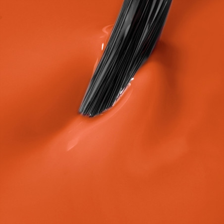 Oranžový gelový lak Tangy Orange – neonová oranž na nehtech