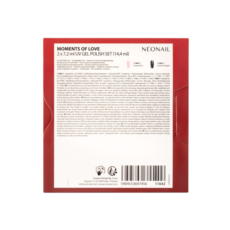 Sada Moments of Love 2 x 7,2 ml UV Gel Polish Set