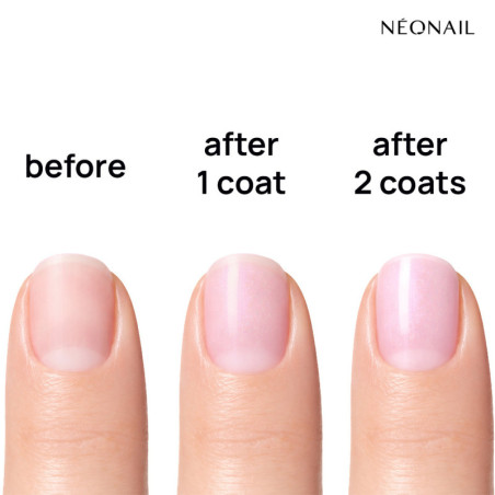 Rescue Glow Tint 3‑in‑1 Nail Conditioner Glitter Violet – třpytivý fialový efekt