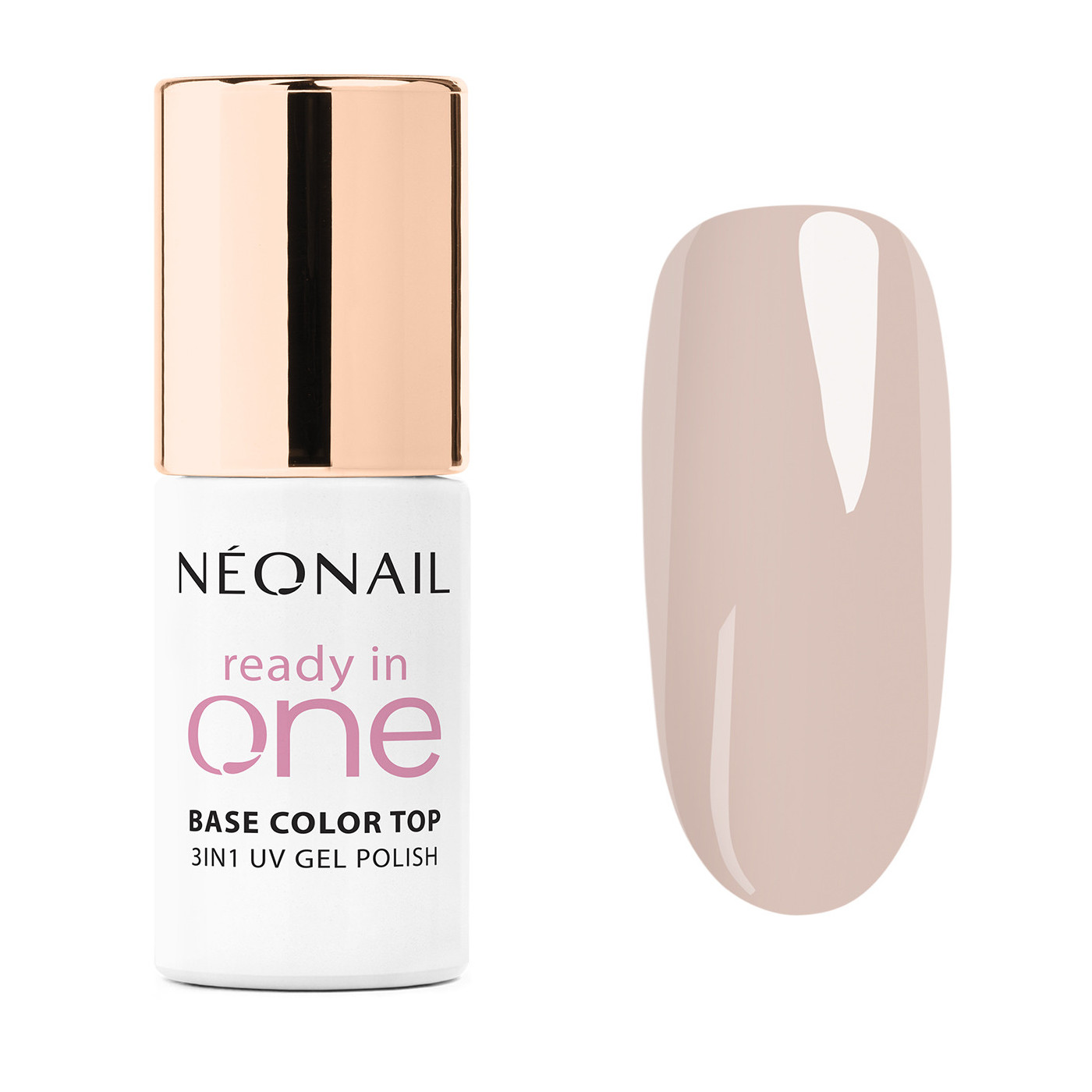 Světle b&eacute;žov&yacute; gelov&yacute; lak 3v1 One Soft Beige 04 &ndash; elegance na nehtech