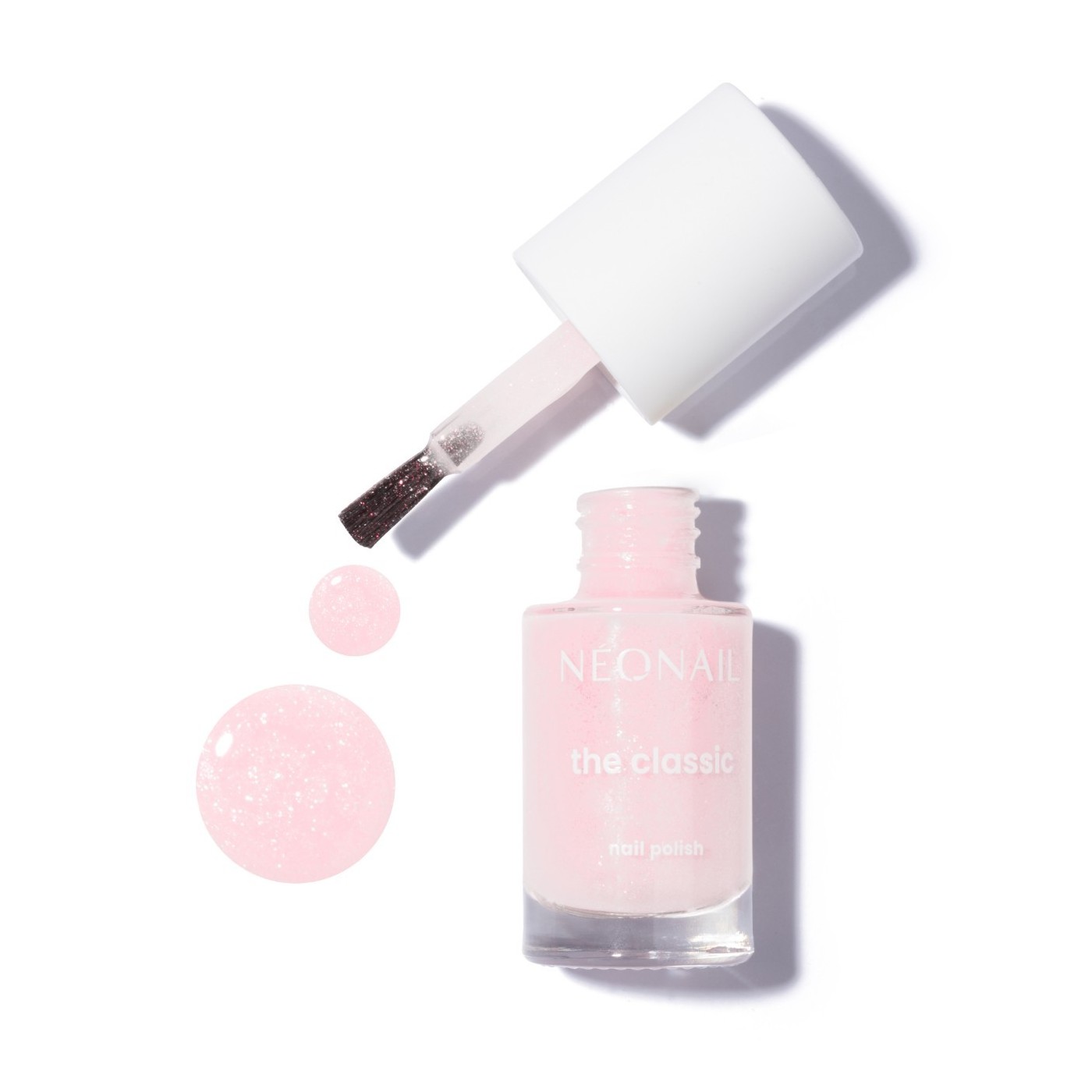 Růžov&yacute; klasick&yacute; lak s třpytkami: Glittery Pink 03 &ndash; nehty pln&eacute; lesku