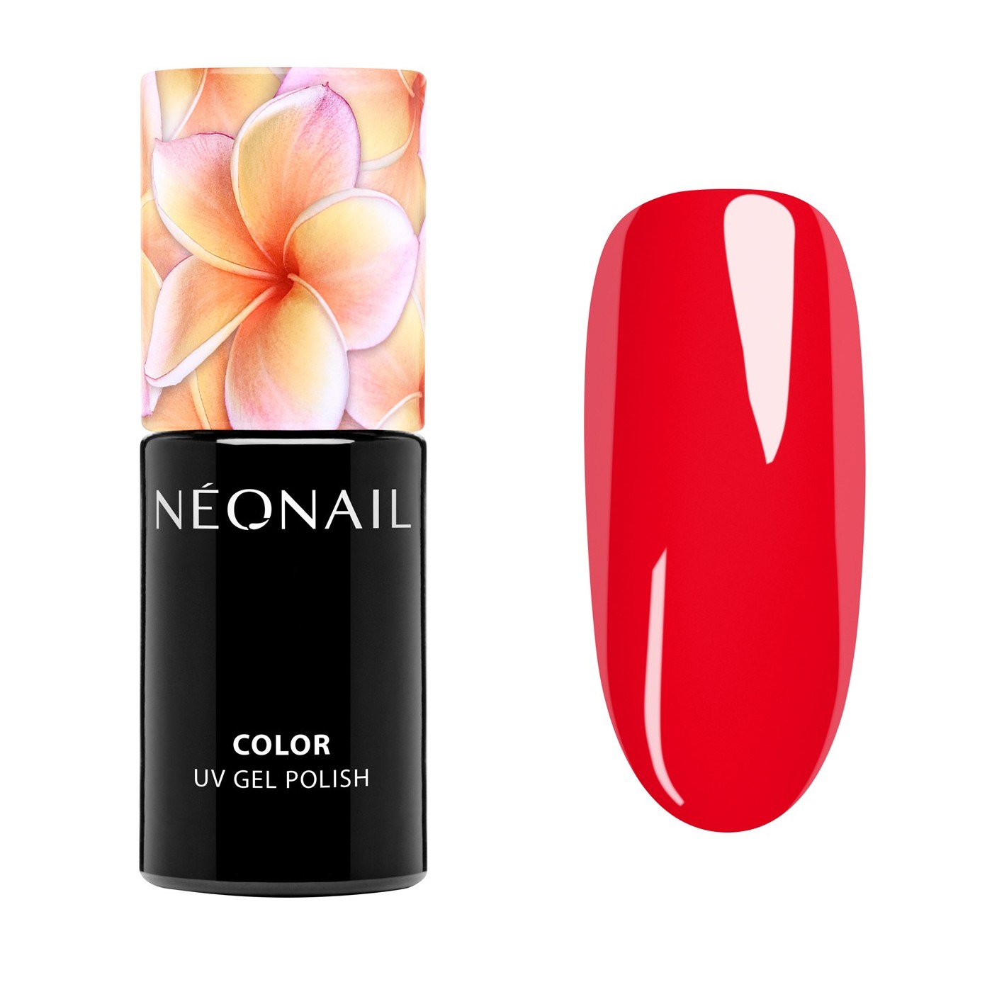 Červený UV gel lak Fearless Red – neonová barva Červený UV gel lak Fearless Red – neonová barva