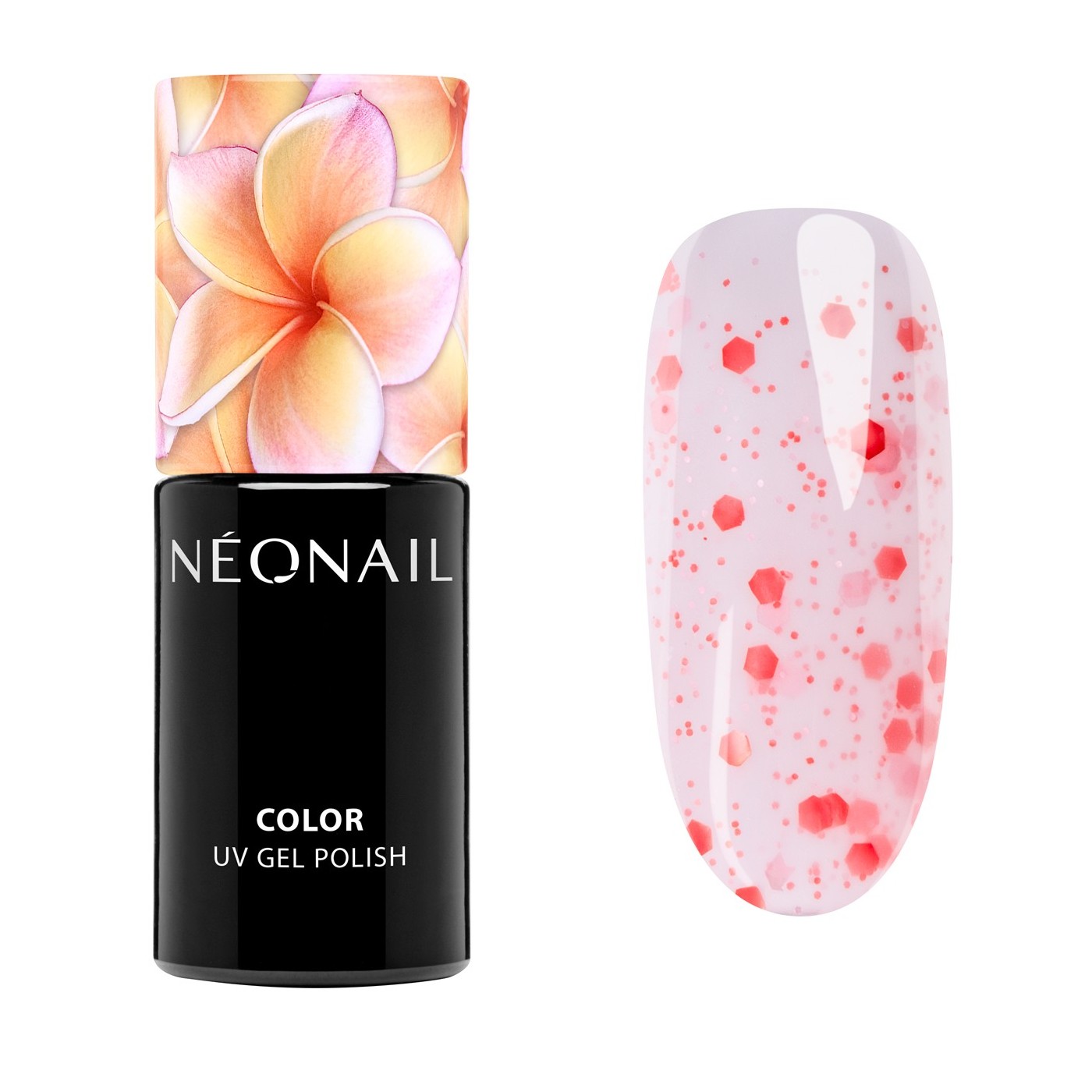 Vícebarevný UV gel lak Pure Spark Clear – confetti efekt na nehtech Vícebarevný UV gel lak Pure Spark Clear – confetti efekt na nehtech