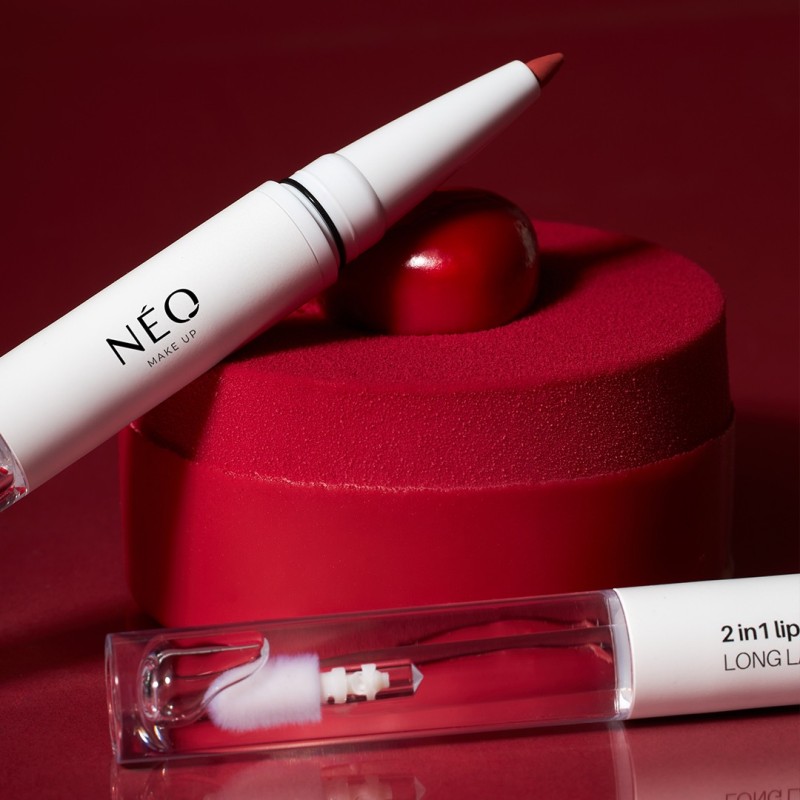 Tužka na rty a lesk na rty 2v1 01: Bold Red | NEO MAKE UP Tužka na rty a lesk na rty 2v1 01: Bold Red | NEO MAKE UP