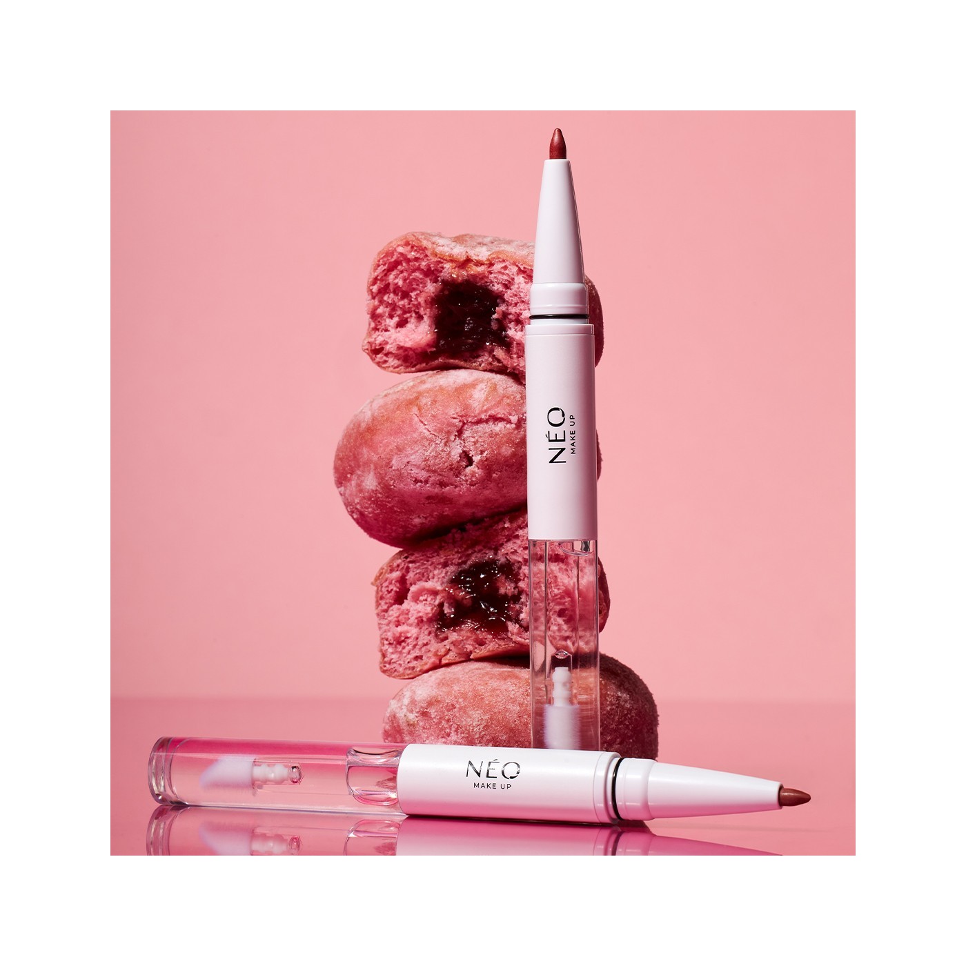 Tužka na rty a lesk na rty 2v1 02: Blushing Pink | NEO MAKE UP Tužka na rty a lesk na rty 2v1 02: Blushing Pink | NEO MAKE UP