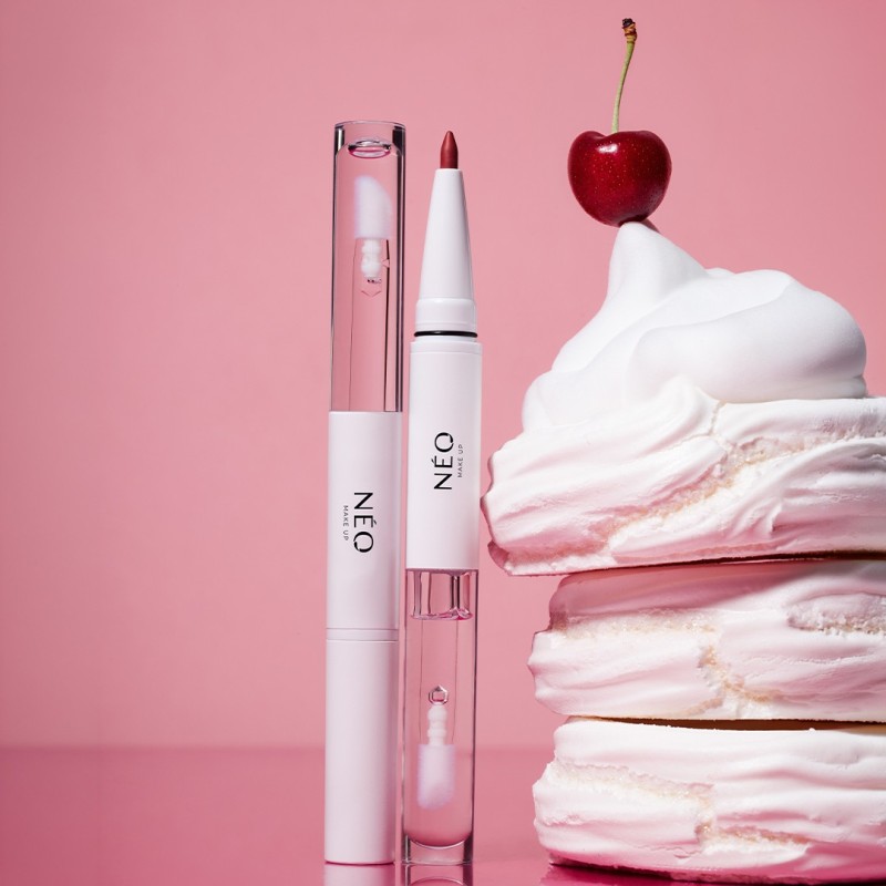 Tužka na rty a lesk na rty 2v1 02: Blushing Pink | NEO MAKE UP Tužka na rty a lesk na rty 2v1 02: Blushing Pink | NEO MAKE UP
