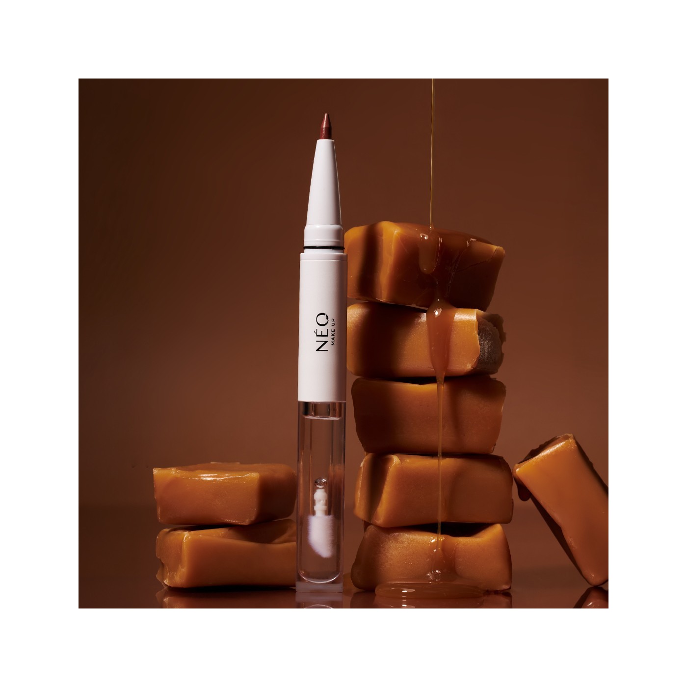 Tužka na rty a lesk na rty 2v1 04: Peach Cashmere | NEO MAKE UP