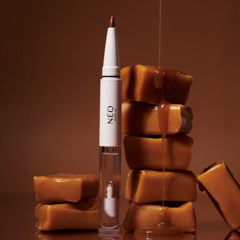 Tužka na rty a lesk na rty 2v1 04: Peach Cashmere | NEO MAKE UP