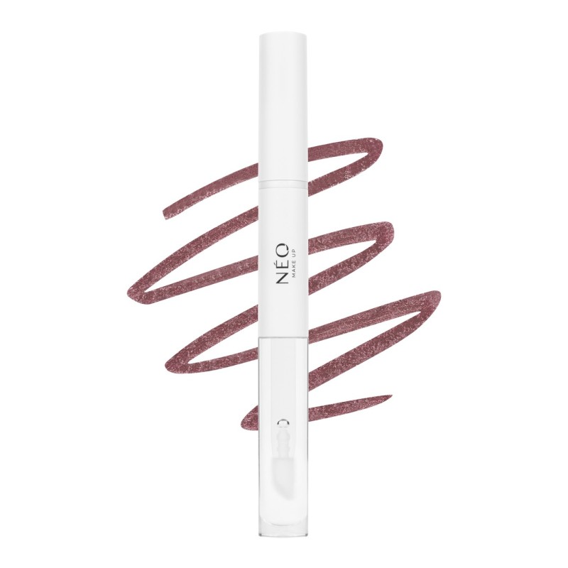 Tužka na rty a lesk na rty 2v1 06: Soft Plum | NEO MAKE UP