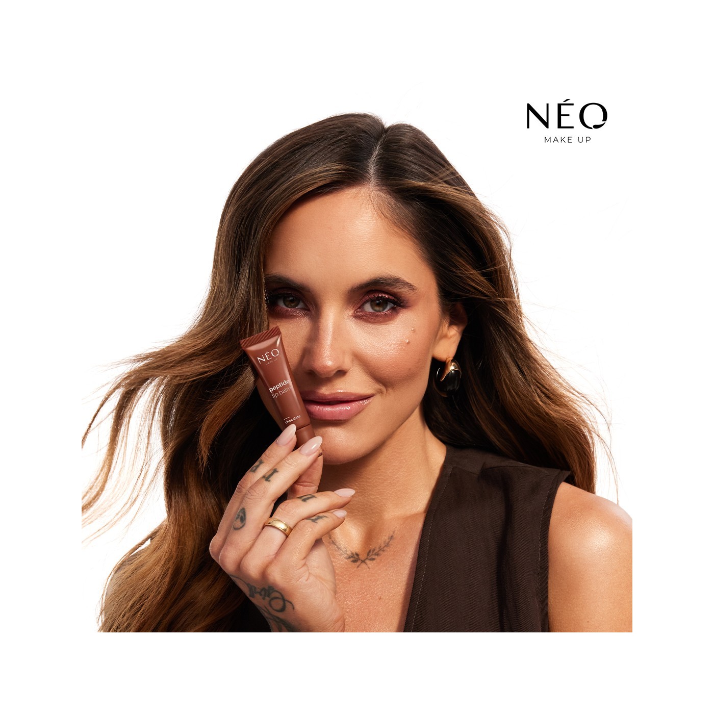 Hněd&yacute; peptidov&yacute; balz&aacute;m na rty 04: Chocolate | NEO MAKE UP