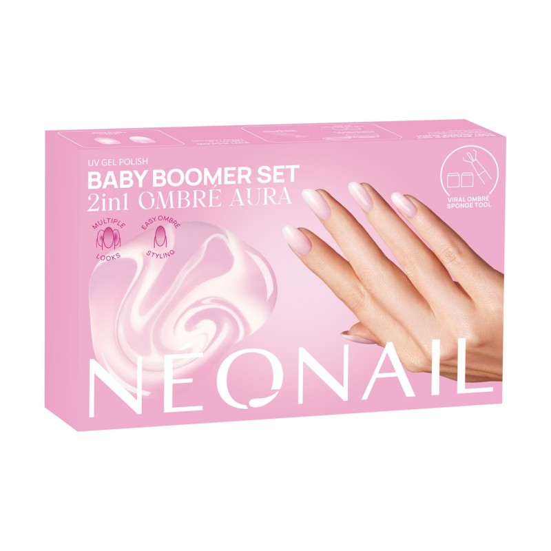 Sada pro zdobení nehtů: Baby Boomer 2v1 Ombré Aura | NEONAIL Sada pro zdobení nehtů: Baby Boomer 2v1 Ombré Aura | NEONAIL