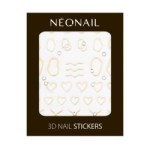 Zlat&eacute; n&aacute;lepky na nehty 3D Nail Stickers Gold Abstract &ndash; z&aacute;van quiet luxury | NEONAIL
