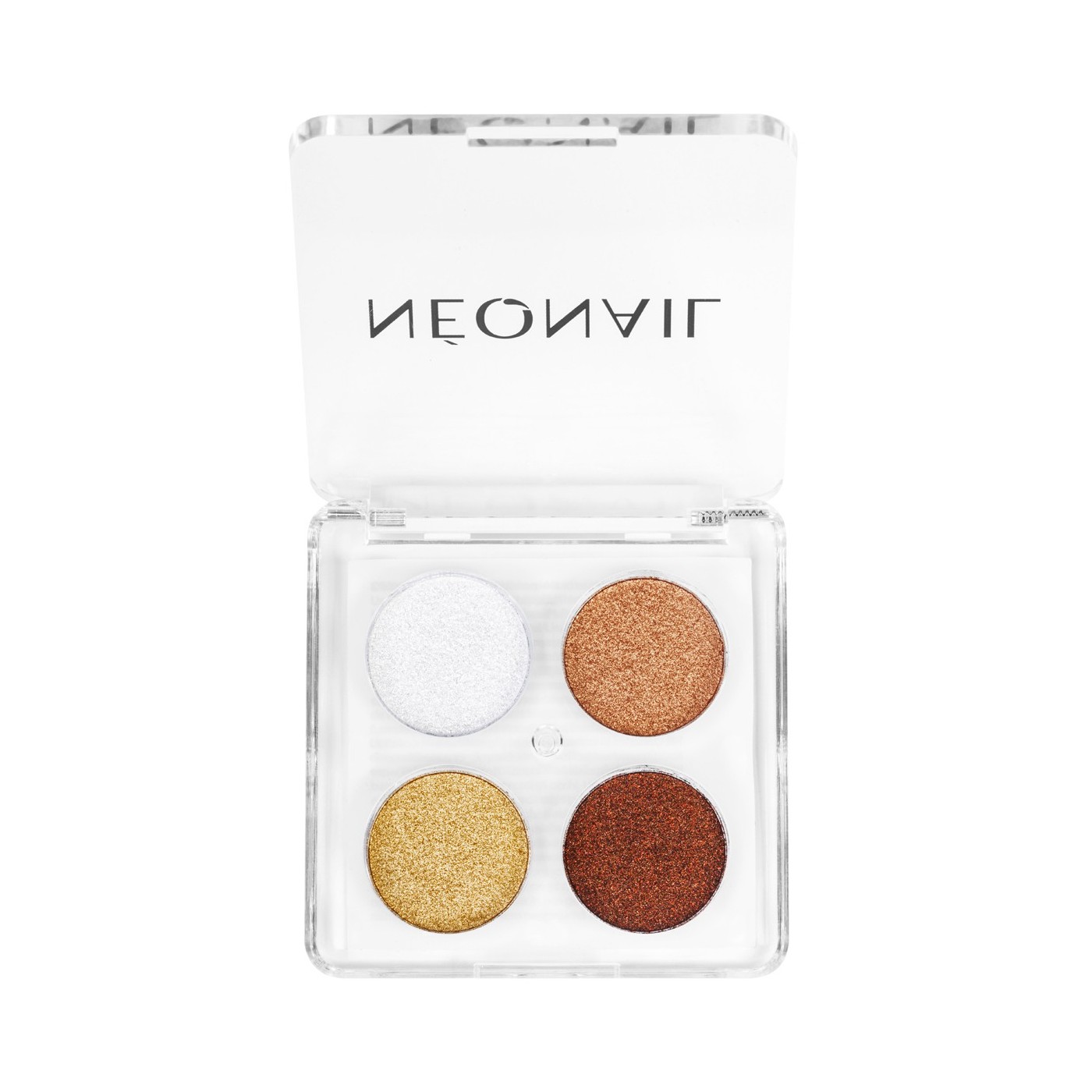 Paleta lisovaných prášků (4 barvy) – metalický nebo chrome efekt | NEONAIL Paleta lisovaných prášků (4 barvy) – metalický nebo chrome efekt | NEONAIL