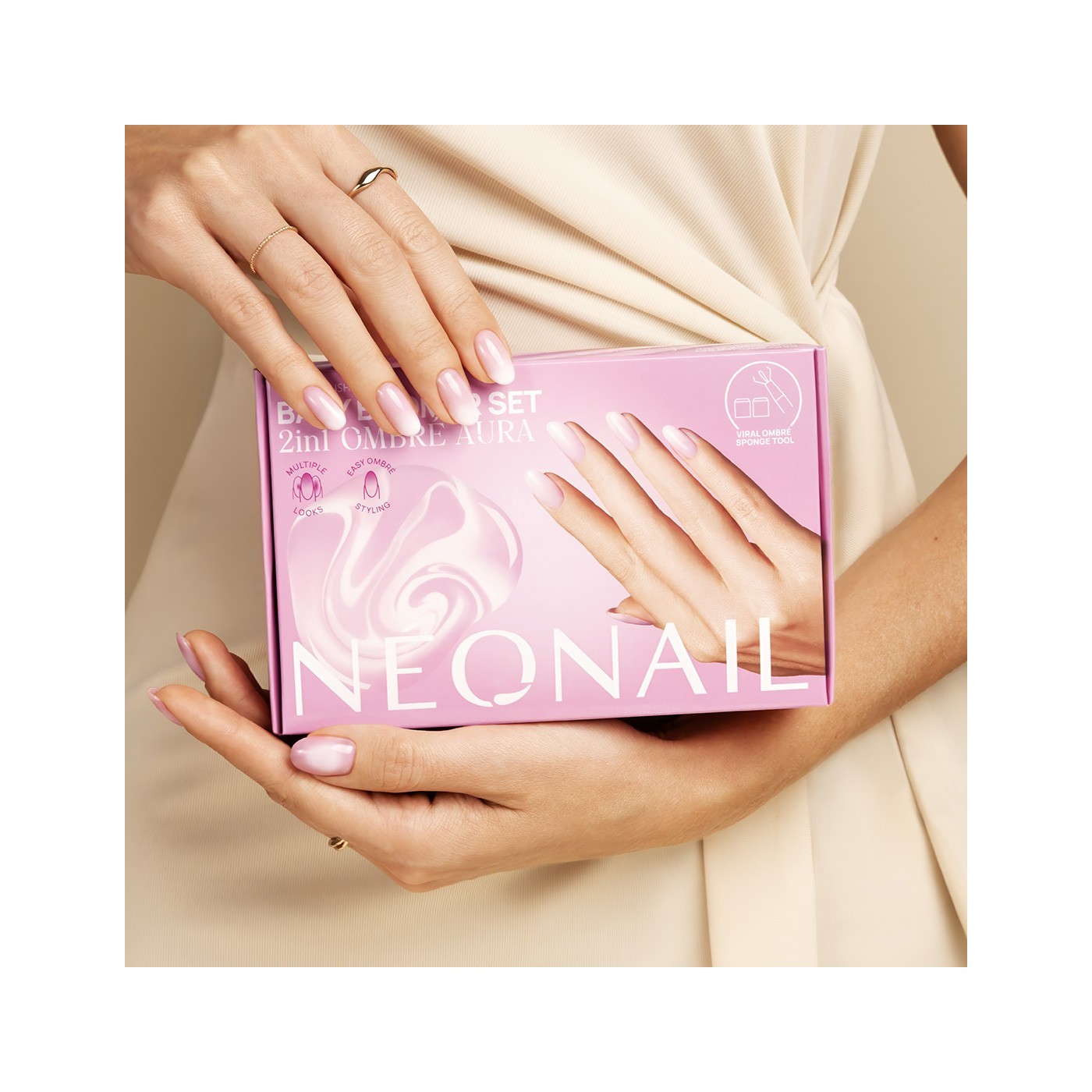 Sada pro zdoben&iacute; nehtů: Baby Boomer 2v1 Ombr&eacute; Aura | NEONAIL