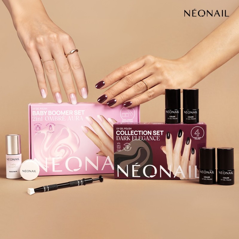 Sada pro zdobení nehtů: Baby Boomer 2v1 Ombré Aura | NEONAIL Sada pro zdobení nehtů: Baby Boomer 2v1 Ombré Aura | NEONAIL