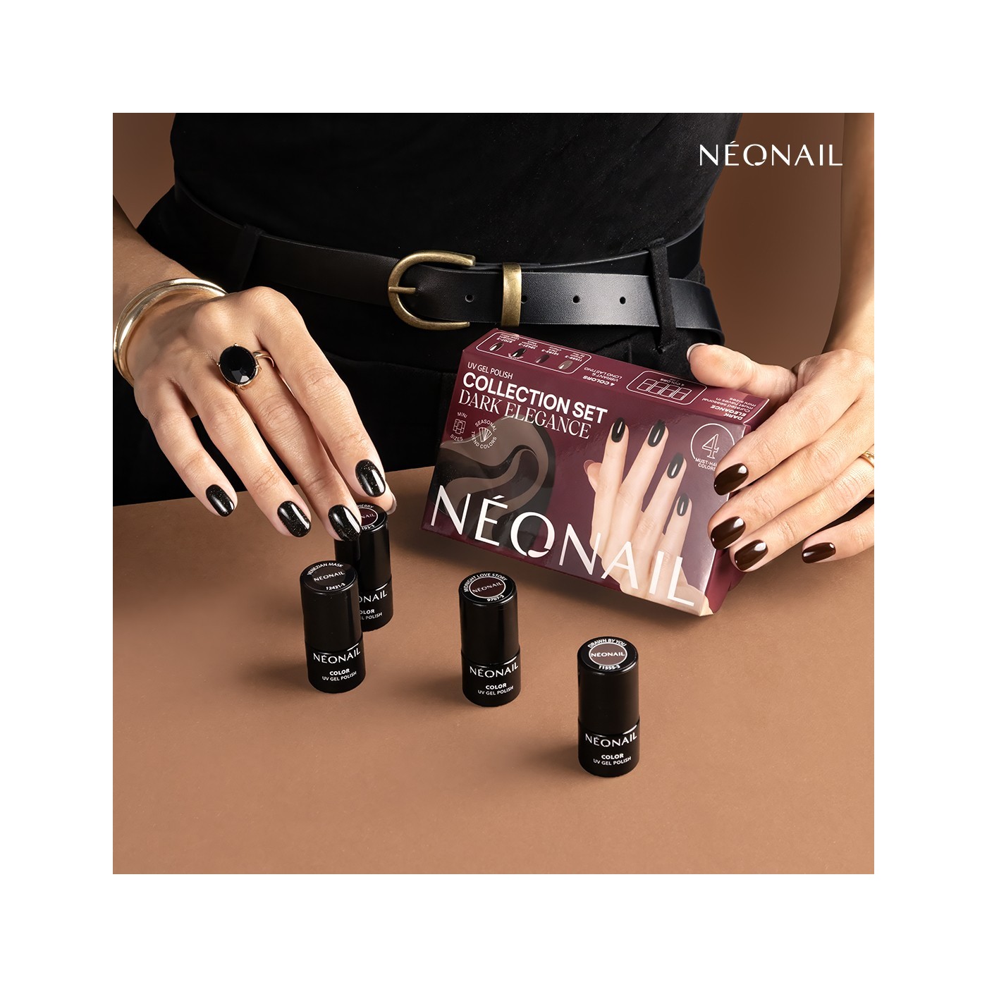Sada 4 gel laků Dark Elegance | NEONAIL Sada 4 gel laků Dark Elegance | NEONAIL