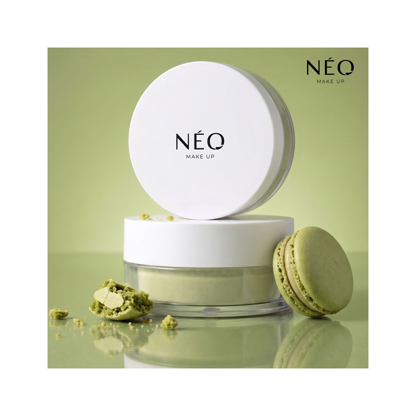 Matte Matcha Leaf Mattifying Powder – NEO MAKE UP Matte Matcha Leaf Mattifying Powder – NEO MAKE UP