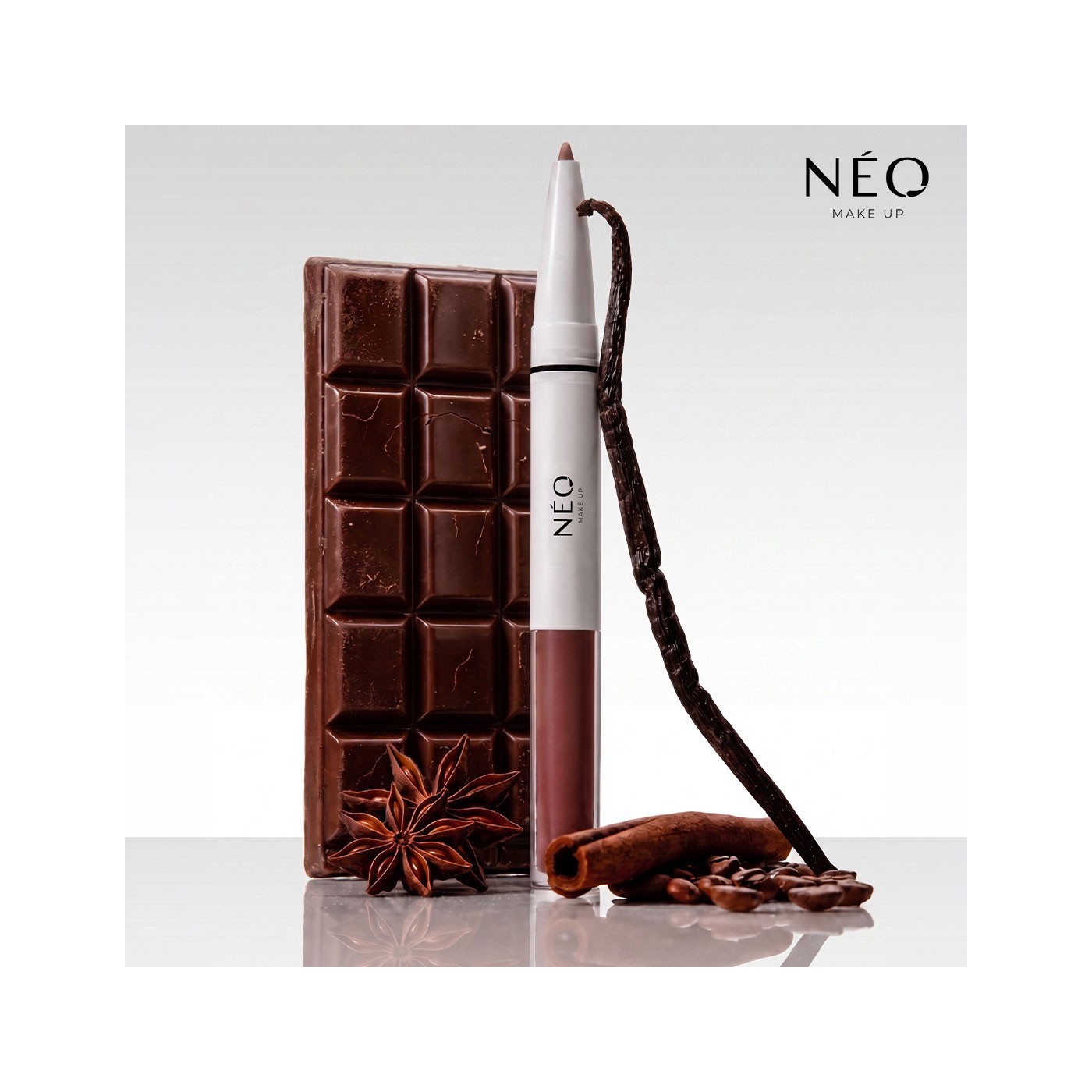 3-in-1 Eye & Lip Liner with Gloss 08 Melted Cocoa &ndash; NEO MAKE UP
